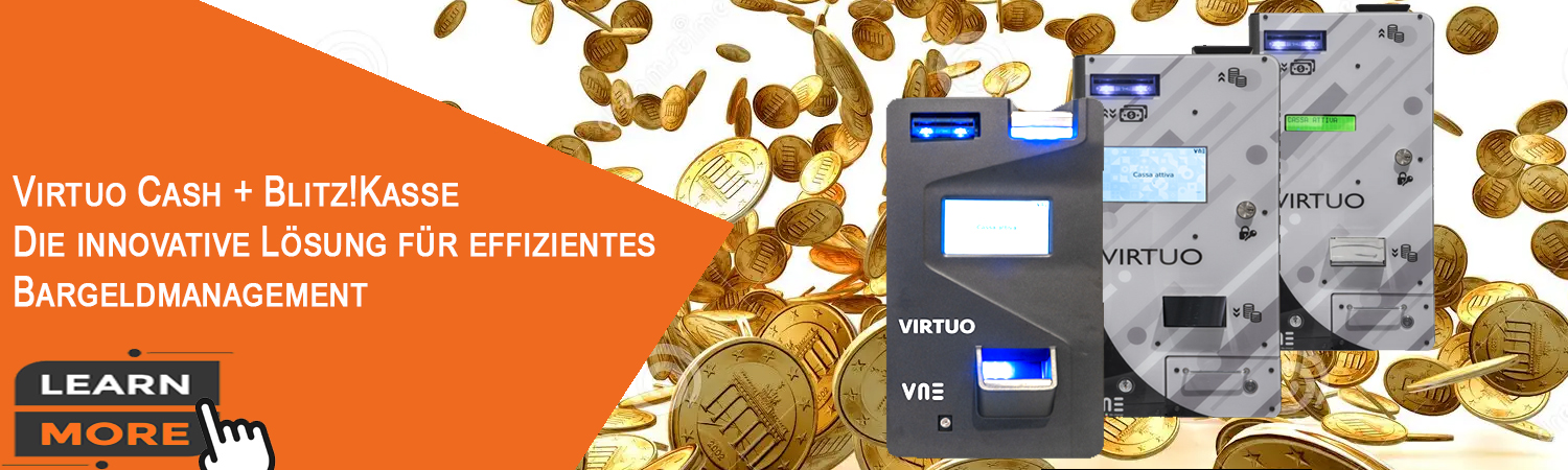 Virtuo Cash + Blitz!Kasse – Die innovative Lösung für effizientes Bargeldmanagement